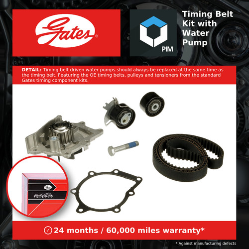 Timing belt water pump - belt, &