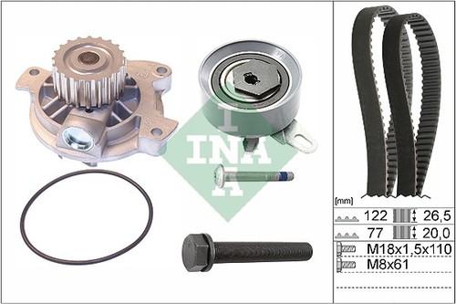 Water pump timing - water, set